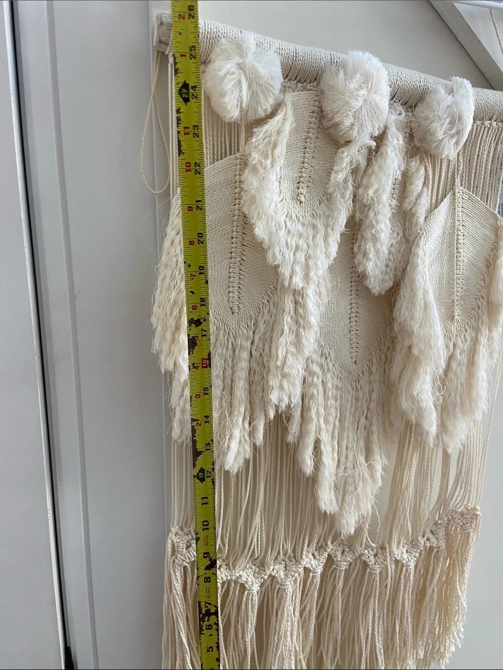 Pottery Barn Cream Macramé Wall Hanging